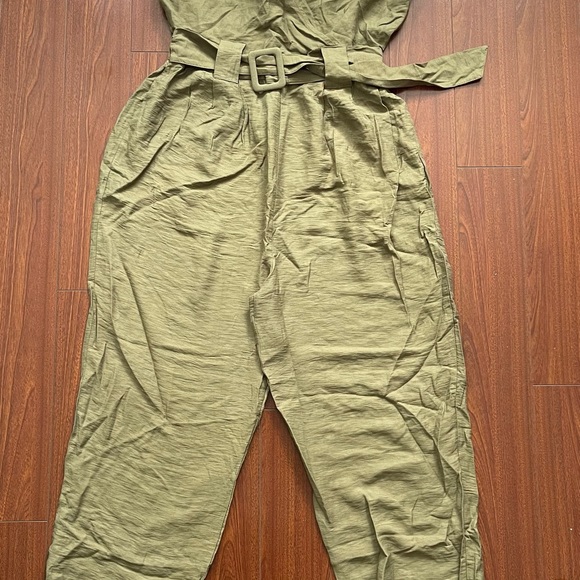 Linen Jumpsuit With Belt S - Picture 6 of 13
